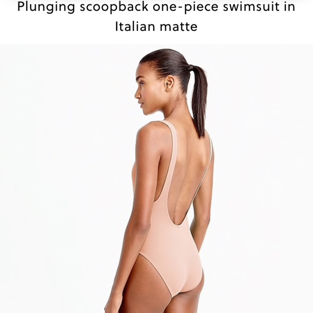 NWT J.crew plunging scoopback One-piece Suit